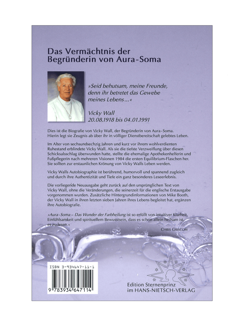 Vicky Wall Buch-Aura-Soma, das Wunder der Farbheilung&Lebensgeschichte